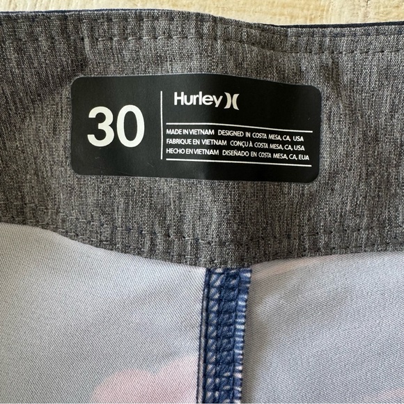 Hurley Phantom Eco Weekender Boardshorts NWT size‎ 30 in Submarine Blue - Picture 8 of 13